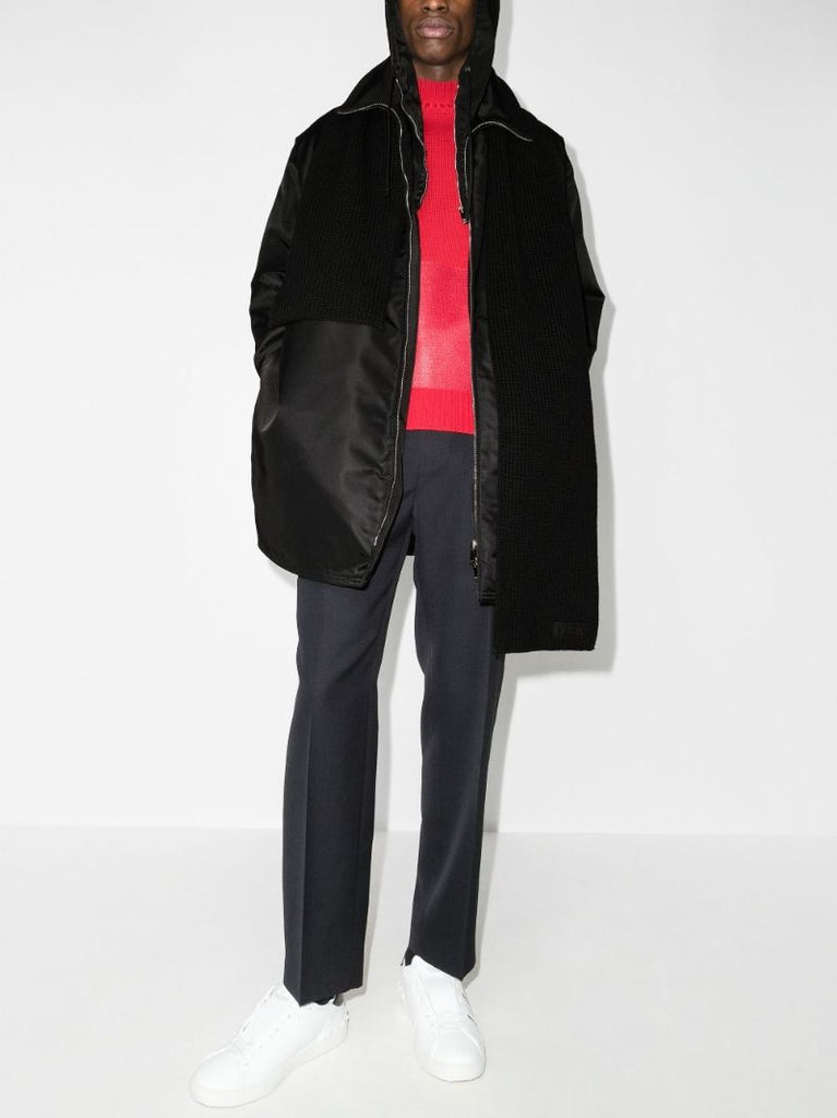 Hooded Zip-up Trench Coat