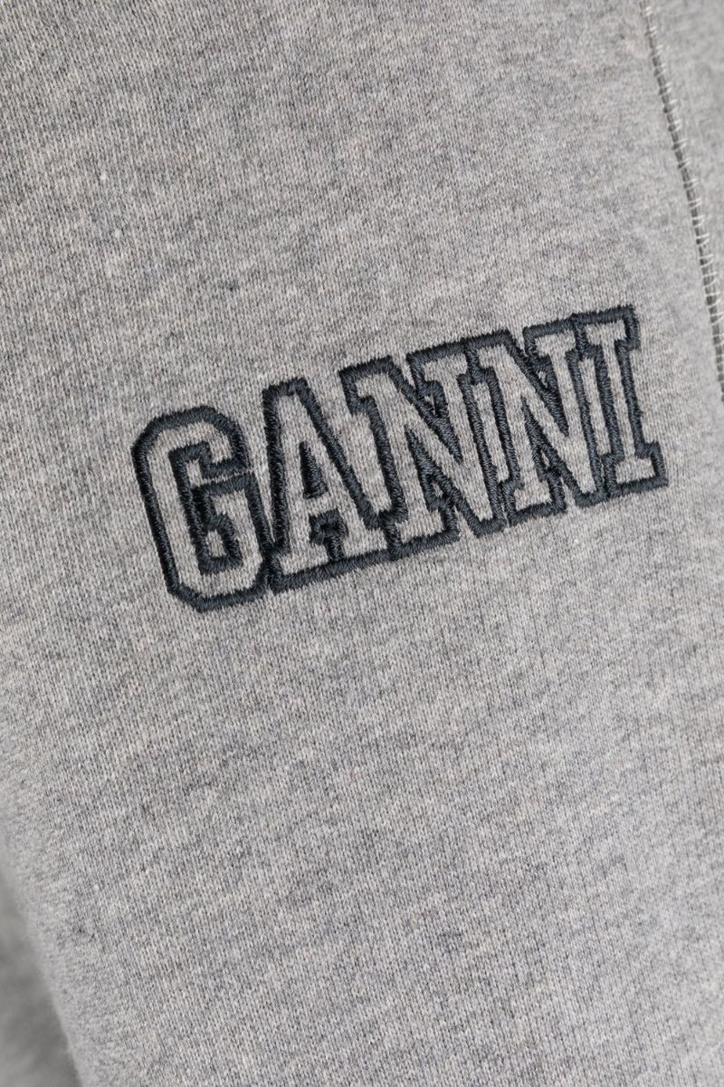 Grey Embroidered-logo Track Pants