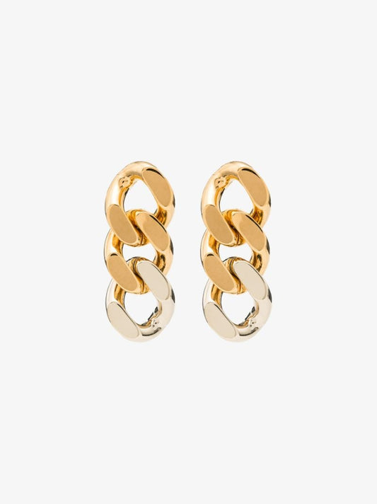 Rose Gold-tone Chain Earrings