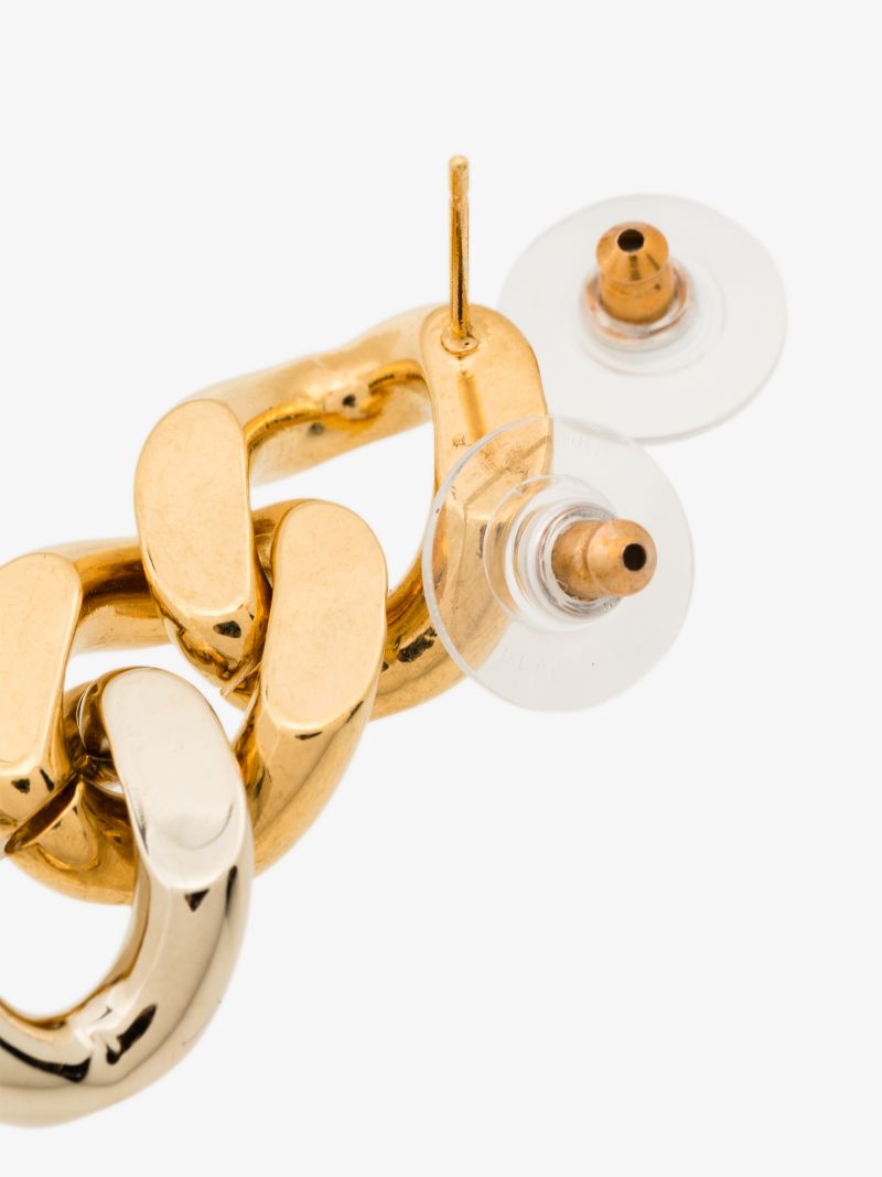 Rose Gold-tone Chain Earrings