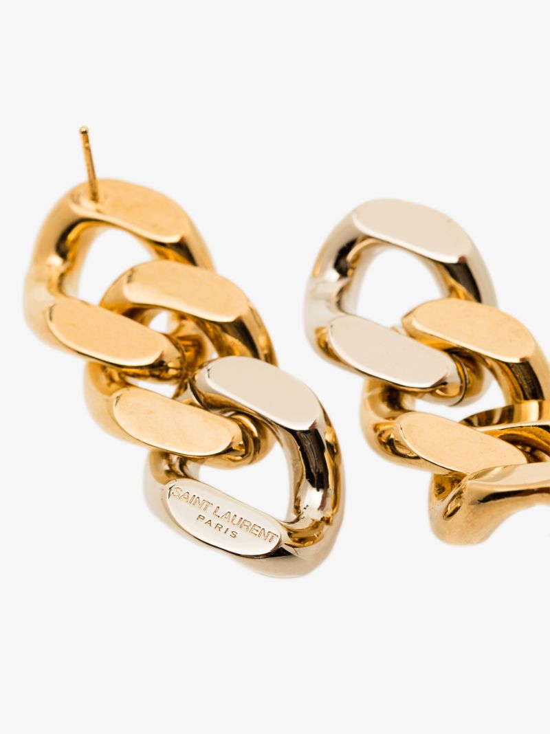 Rose Gold-tone Chain Earrings