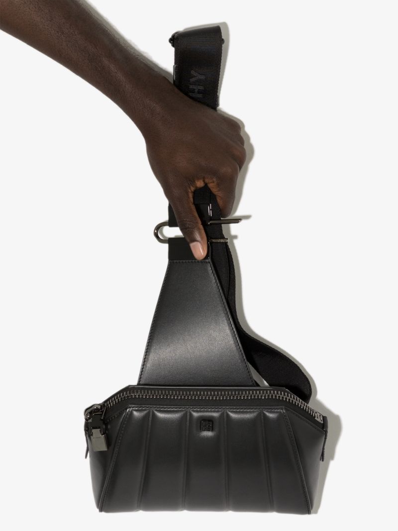 Black Antigona Leather Cross Body Bag