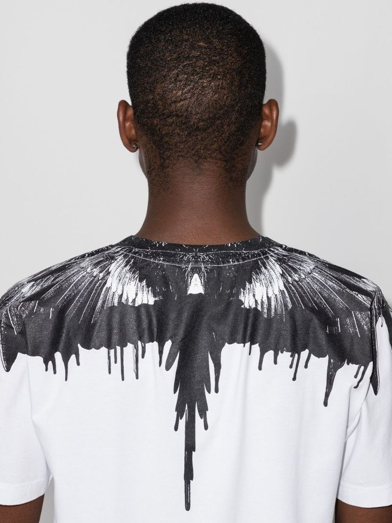 Tar Wings Print Cotton T-shirt