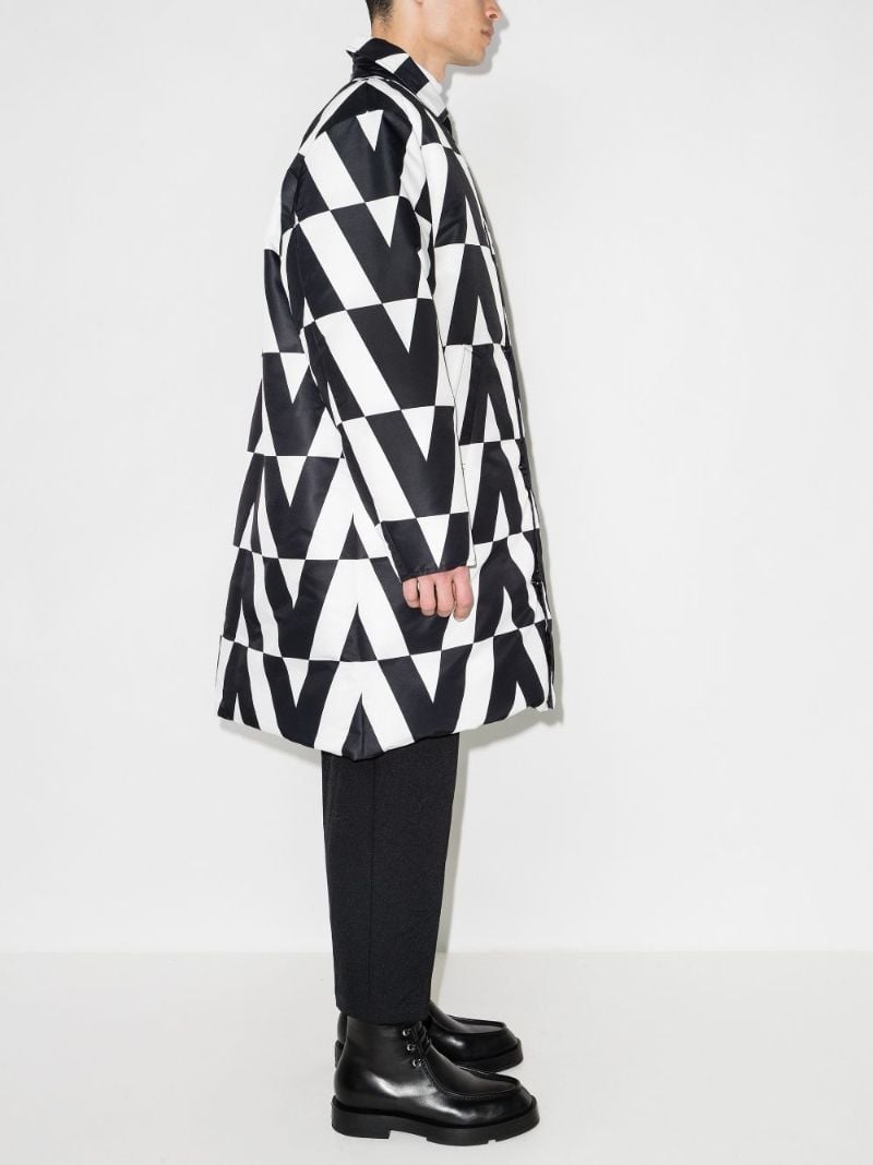 Reversible Optical Valentino Padded Coat
