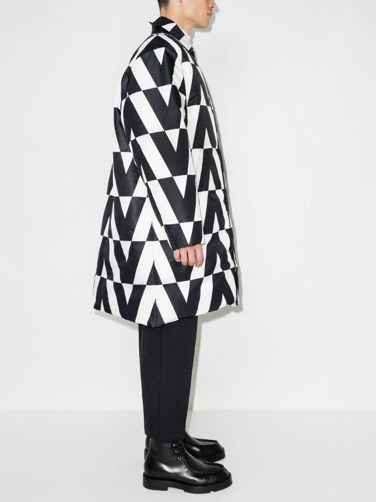Reversible Optical Valentino Padded Coat
