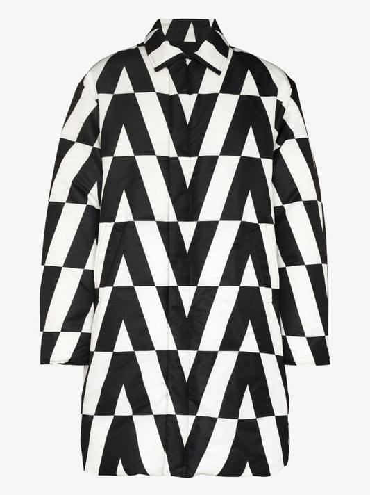 Reversible Optical Valentino Padded Coat