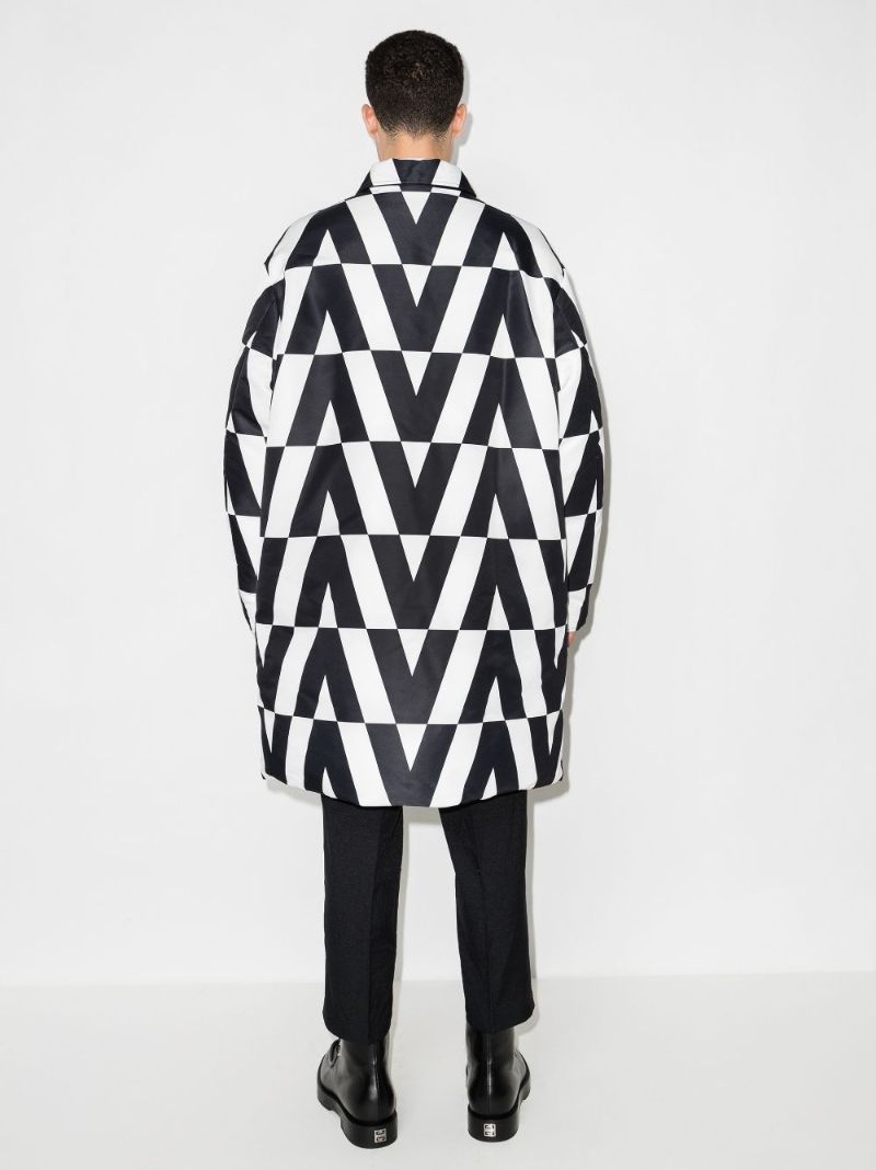 Reversible Optical Valentino Padded Coat