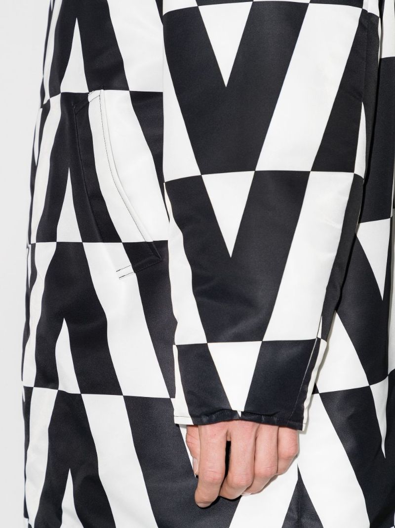Reversible Optical Valentino Padded Coat