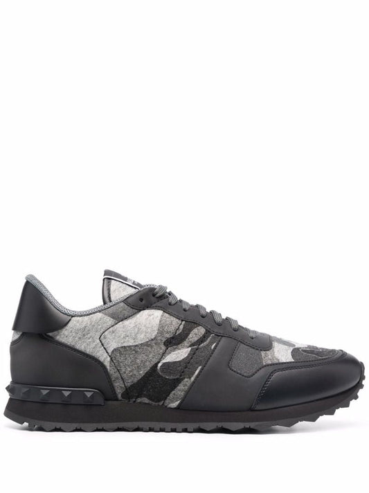 Grey Rockrunner Camouflage Low Top Sneakers