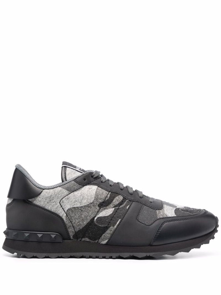 Grey Rockrunner Camouflage Low Top Sneakers