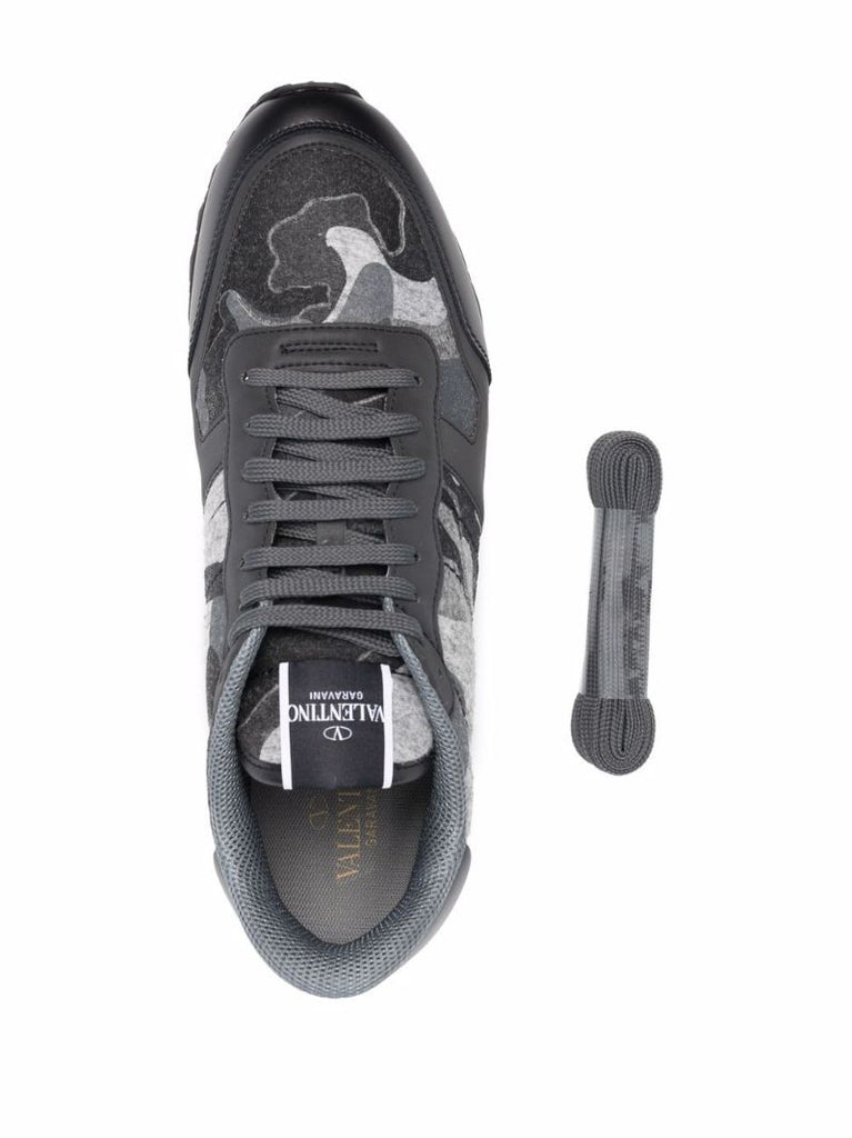Grey Rockrunner Camouflage Low Top Sneakers