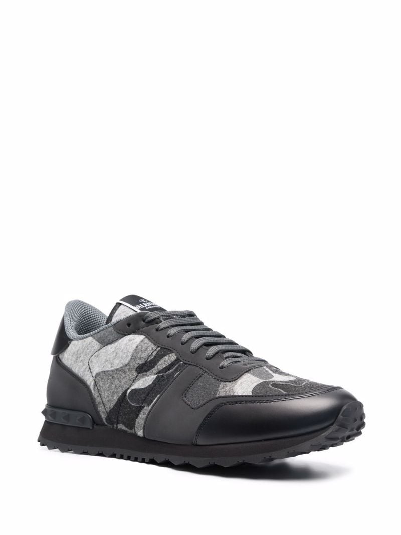 Grey Rockrunner Camouflage Low Top Sneakers