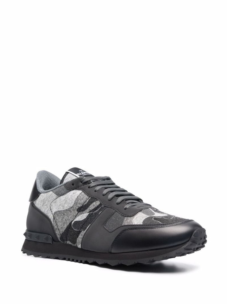Grey Rockrunner Camouflage Low Top Sneakers