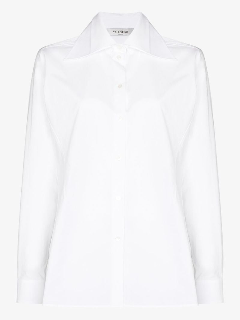 Oversized Collar Cotton Shirt