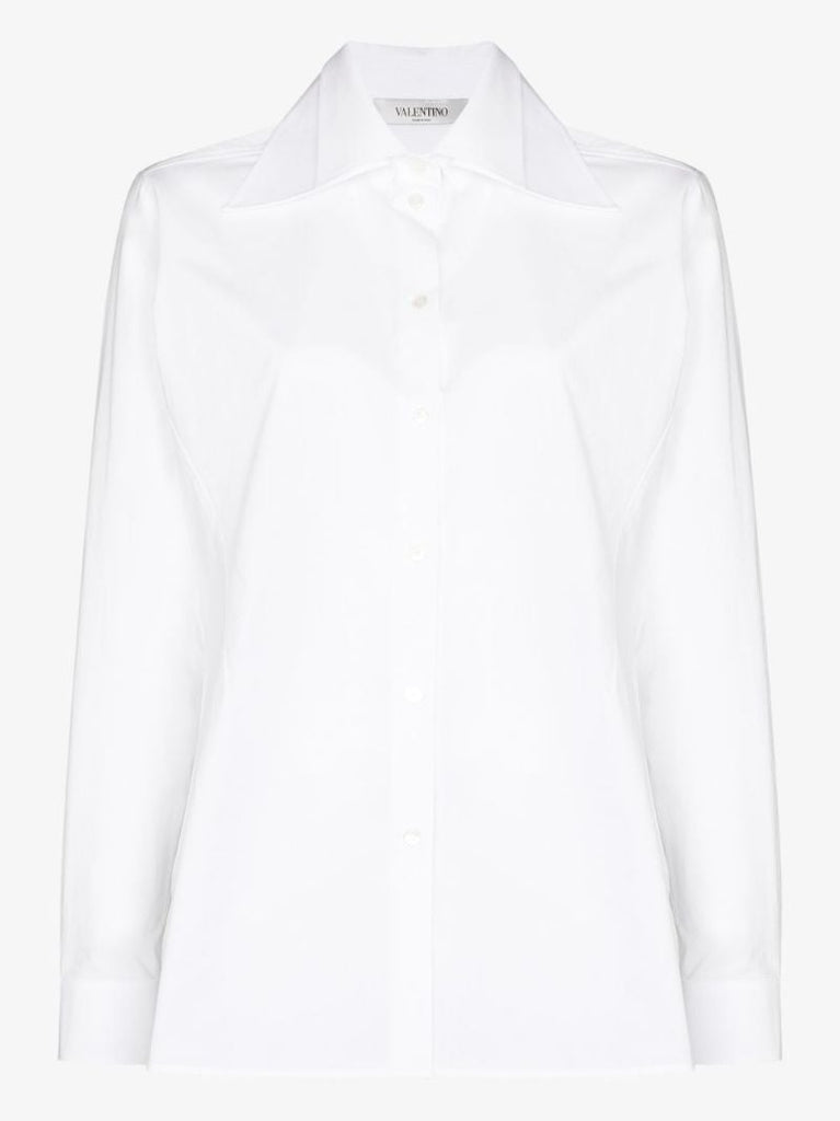 Oversized Collar Cotton Shirt