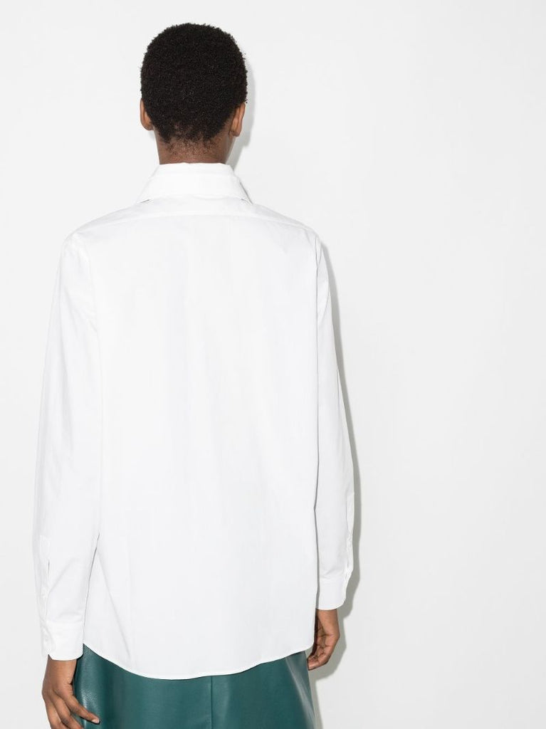 Oversized Collar Cotton Shirt