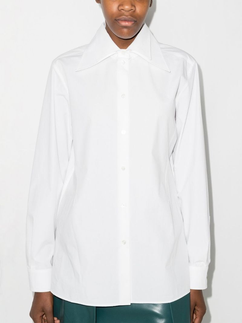 Oversized Collar Cotton Shirt