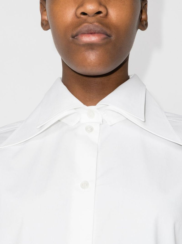 Oversized Collar Cotton Shirt