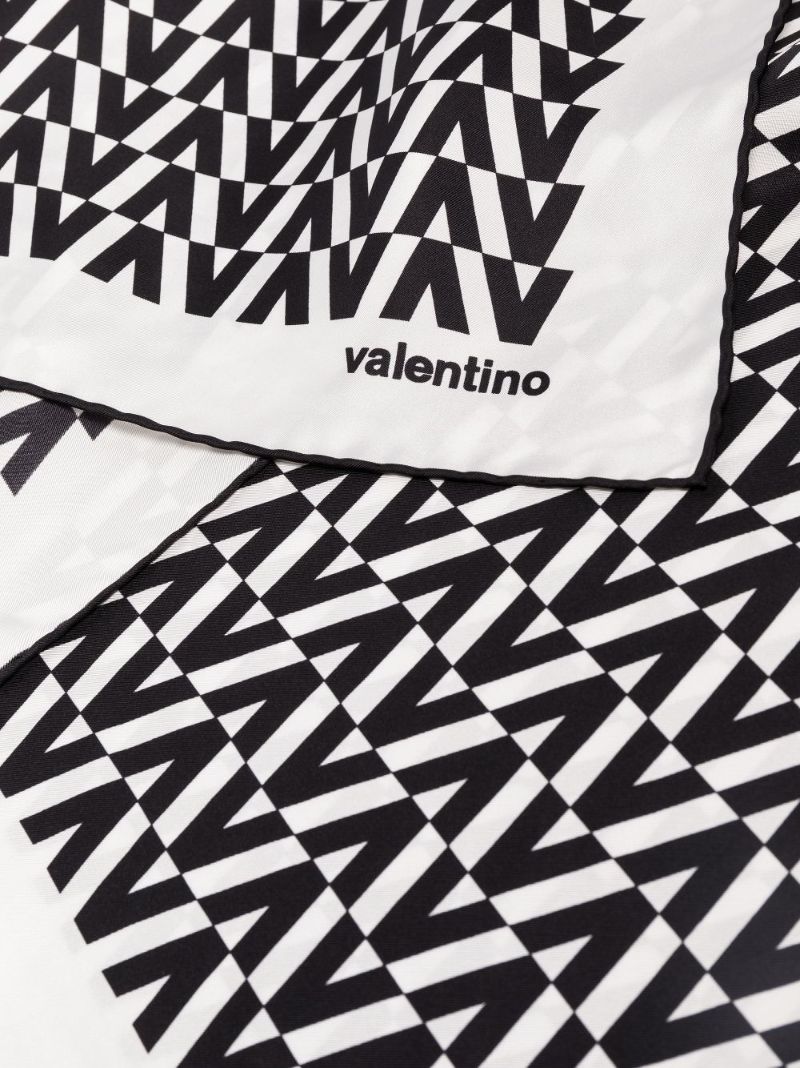 Vlogo-print Silk Scarf