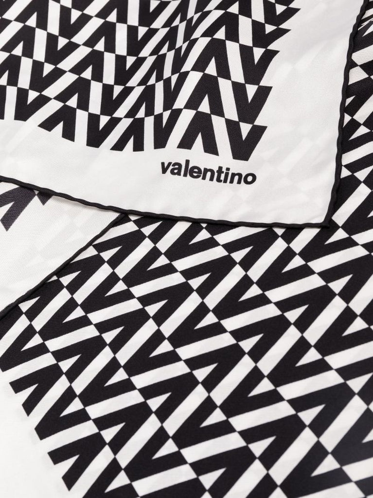 Vlogo-print Silk Scarf