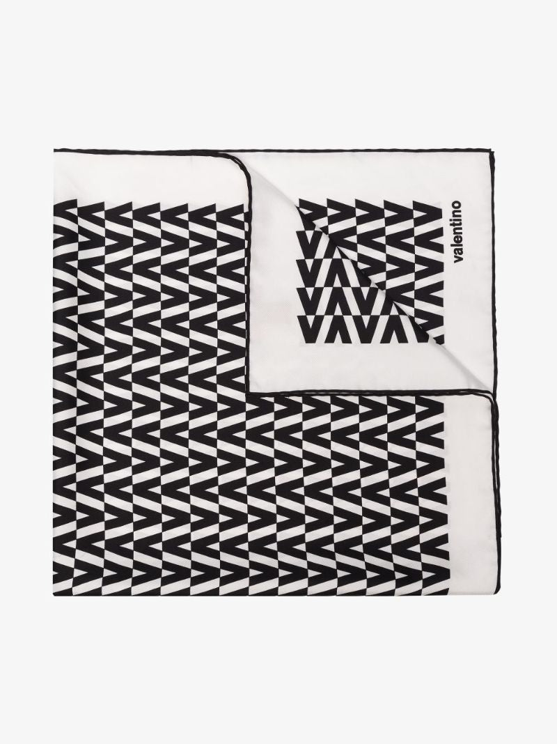 Vlogo-print Silk Scarf