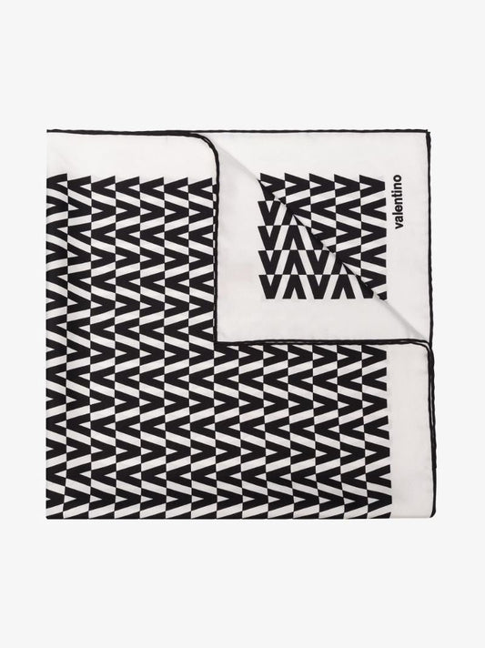 Vlogo-print Silk Scarf