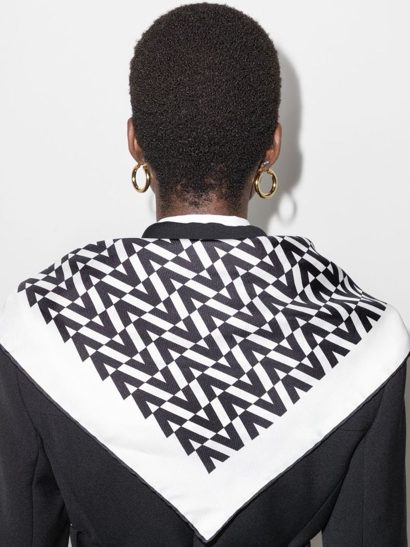 Vlogo-print Silk Scarf