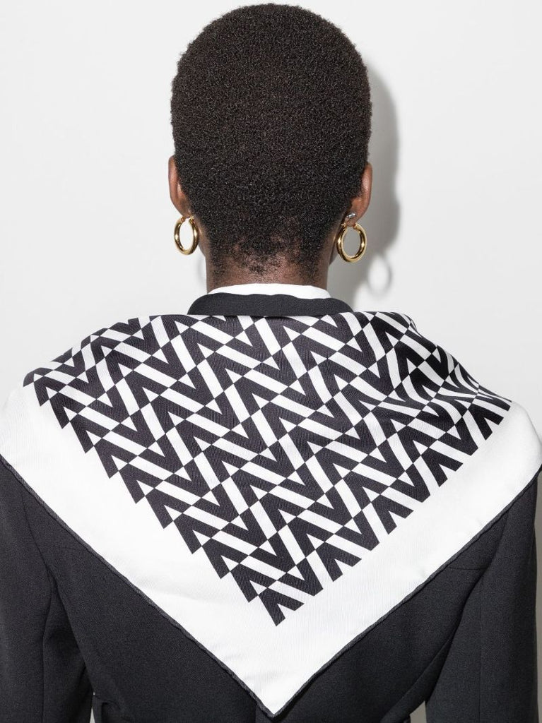 Vlogo-print Silk Scarf