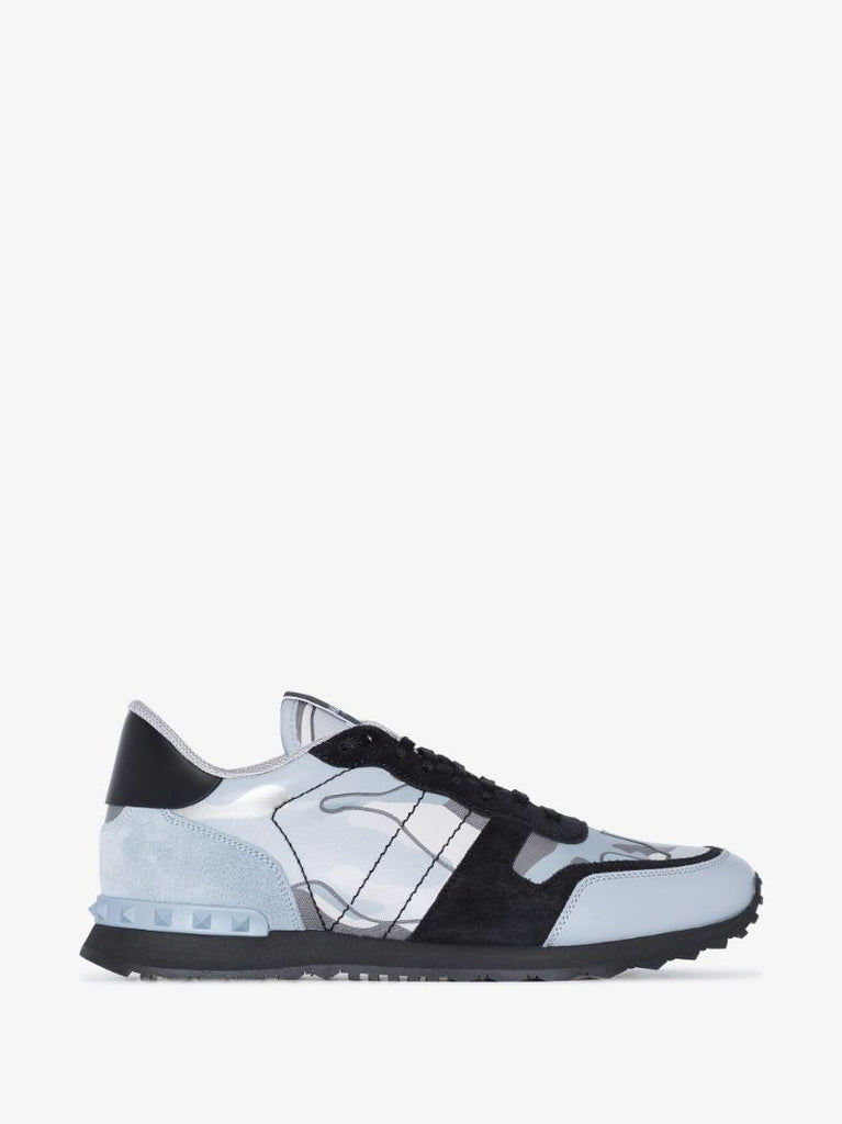 Blue Rockrunner Camouflage Low Top Sneakers
