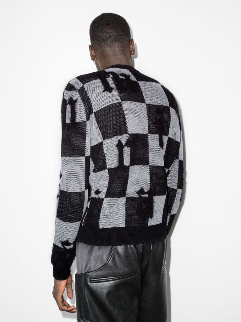 Checked Cashmere Sweater