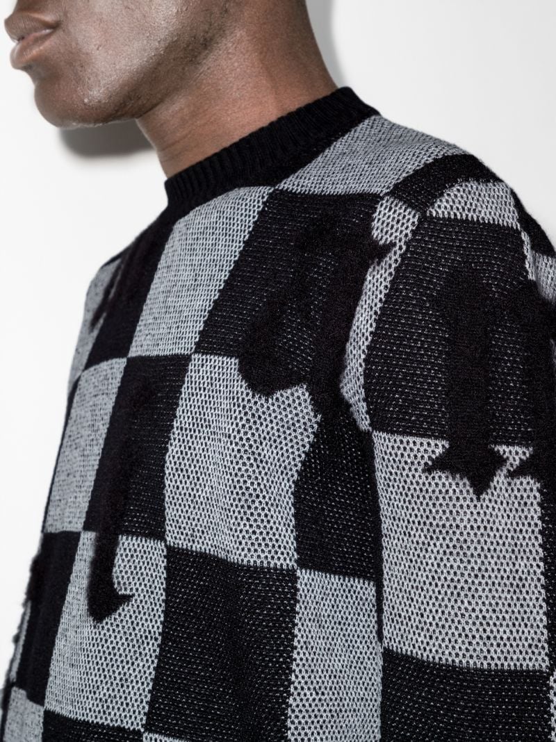 Checked Cashmere Sweater