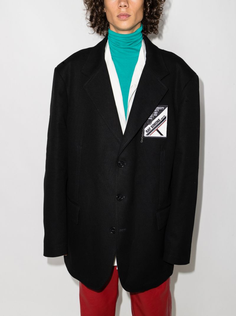 Oversized Badge Blazer