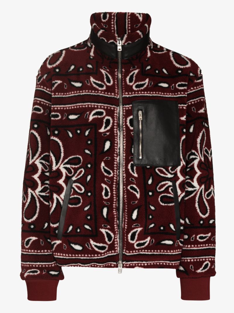 Bandana Print Fleece Jacket