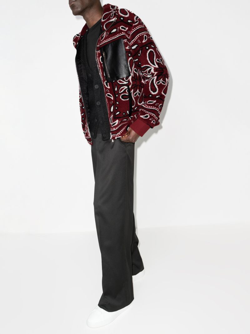 Bandana Print Fleece Jacket