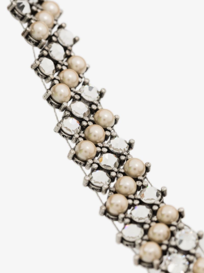Silver-tone Crystal Bracelet