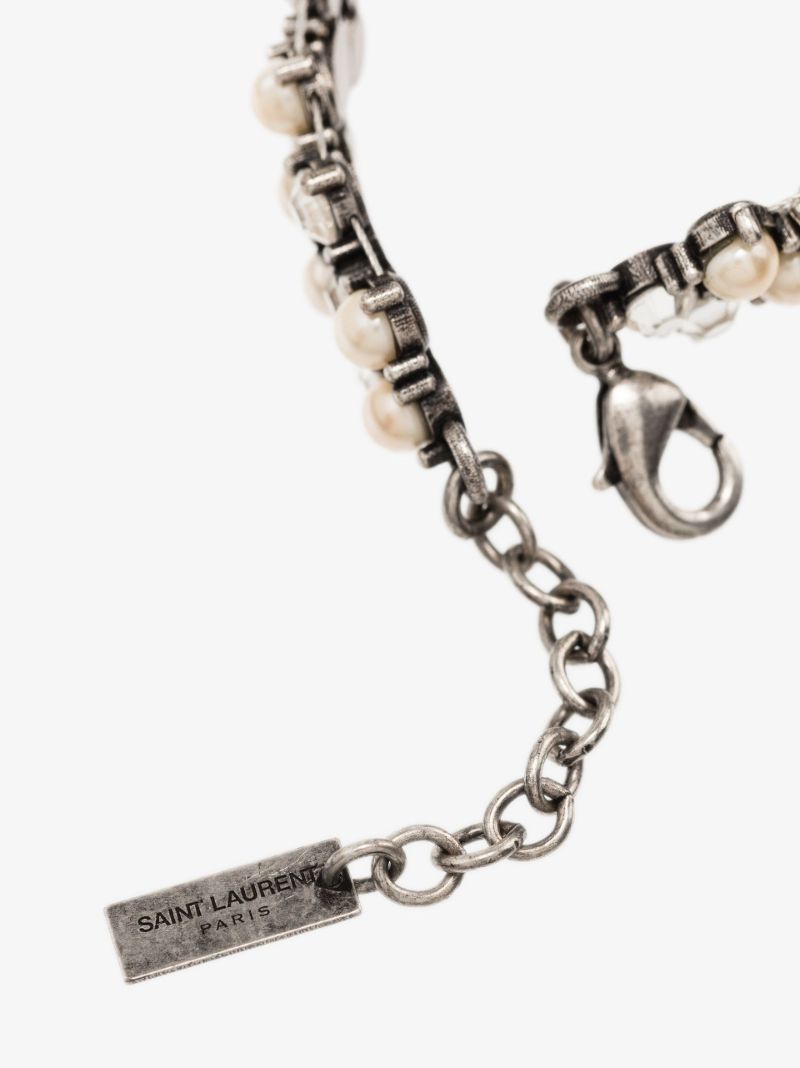 Silver-tone Crystal Bracelet