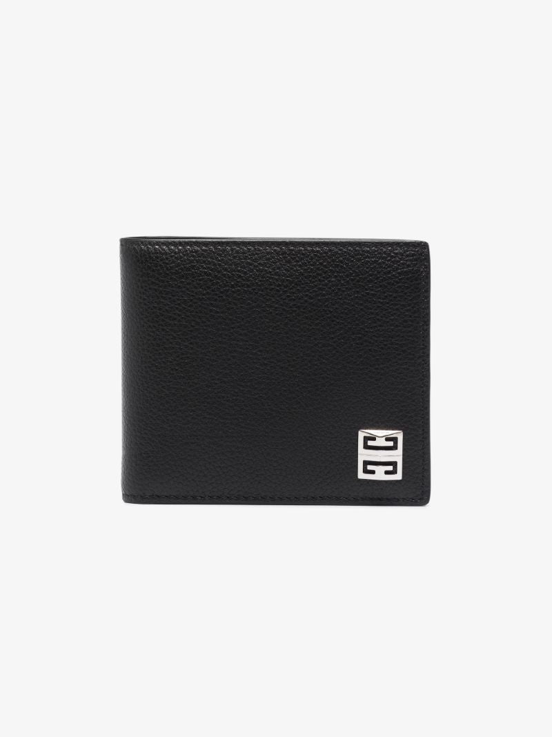 Black 4g Leather Bifold Wallet