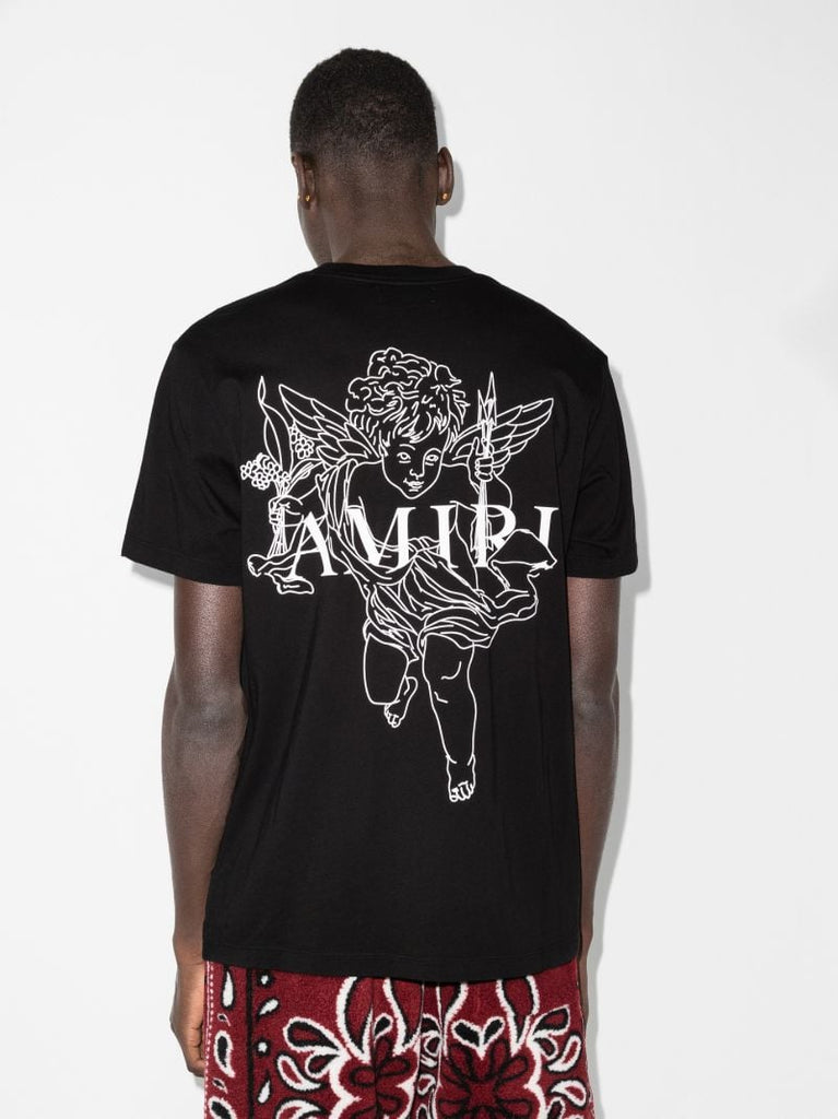 Cherub Print Cotton T-shirt