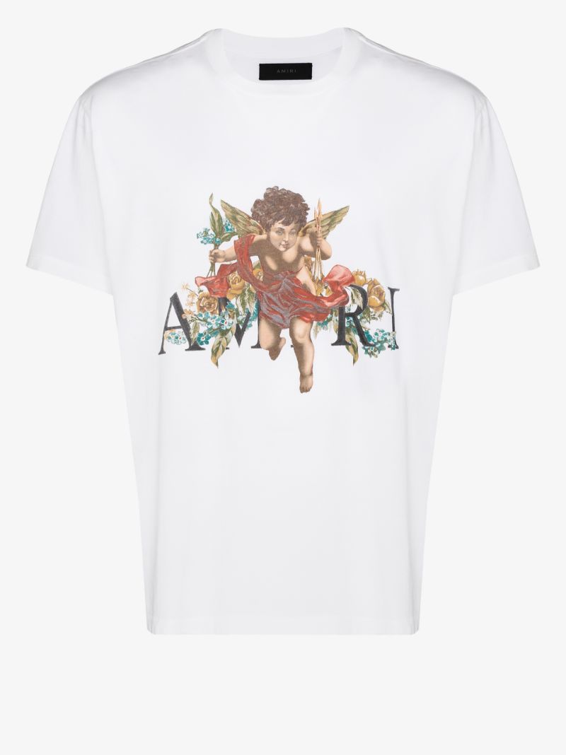 Cherub Print Cotton T-shirt