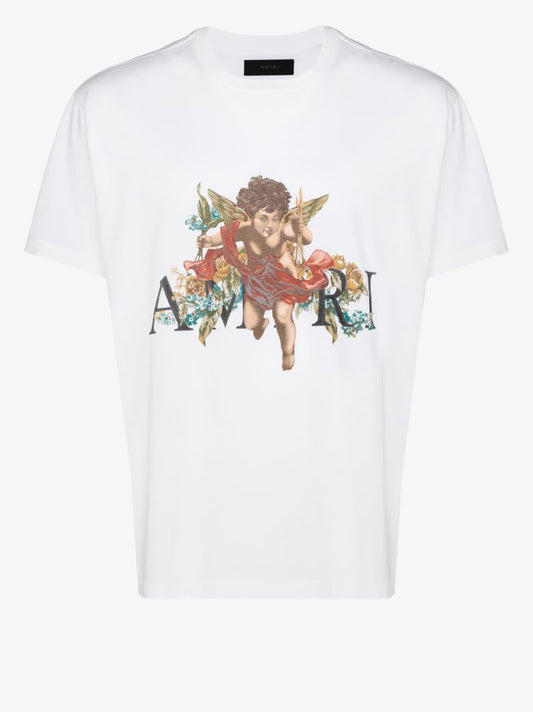 Cherub Print Cotton T-shirt