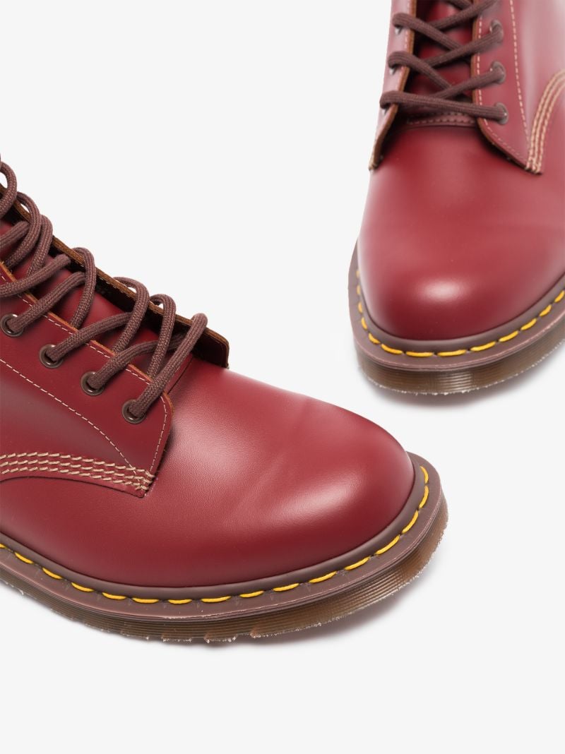 Red Vintage 1460 Leather Ankle Boots