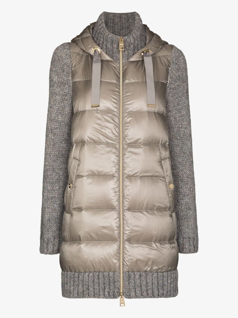 Ultralight Knit Parka Coat