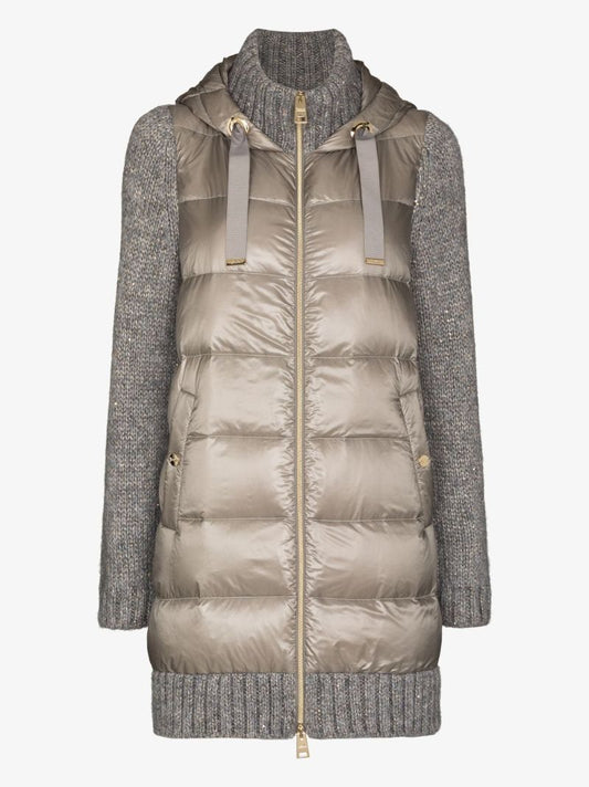 Ultralight Knit Parka Coat