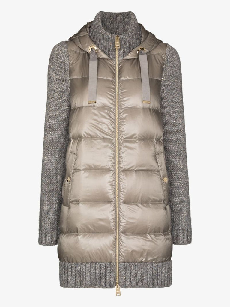Ultralight Knit Parka Coat