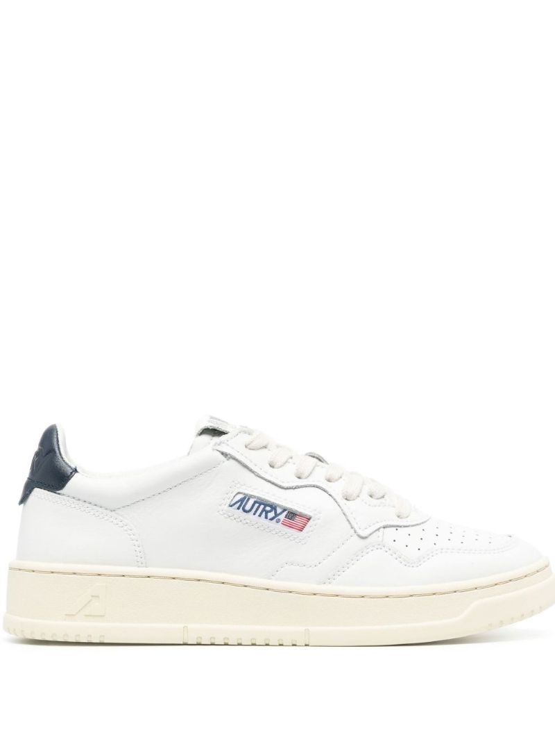 White Medalist Leather Low-top Sneakers