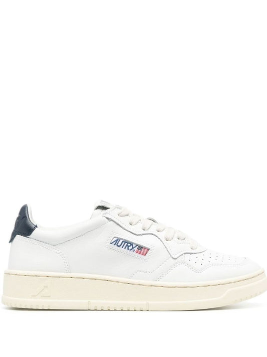 White Medalist Leather Low-top Sneakers