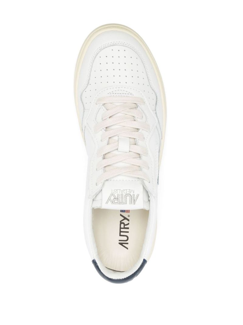 White Medalist Leather Low-top Sneakers