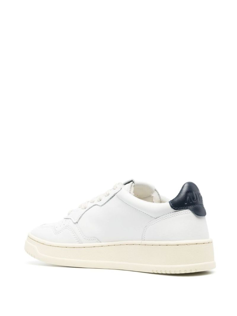 White Medalist Leather Low-top Sneakers