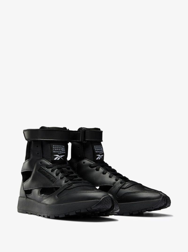 X Reebok Black Classic Leather Tabi High Sneakers