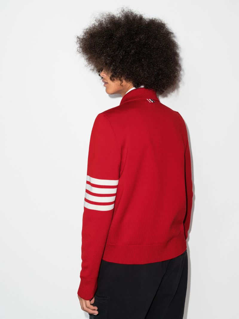 4-bar Stripe Merino Knitted Bomber Jacket
